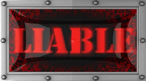 Liable on led Stockbeeldmateriaal 8760102