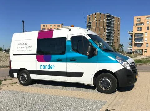 Liander service van Stock Photos