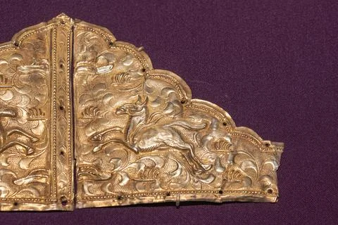 Liao Dynasty deer patterned arrow shaped ornament 스톡 사진