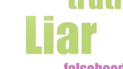 Liar Tagcloud Animated On White Background Video stock 103660163