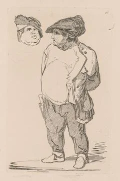 Liber Studiorum: Plate 47, A Study, 1838. John Sell Cotman (British, 1782-1.. Illustrazione stock