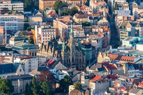 Liberec from above Stock Photos