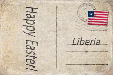 Liberia Easter Celebration Background Stock Illustration