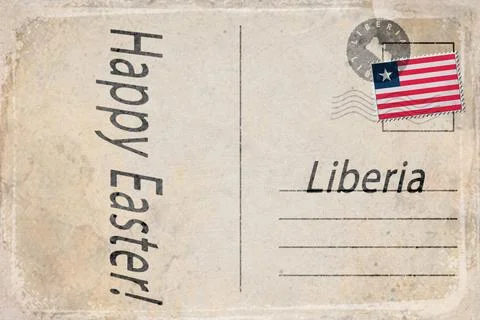 Liberia Easter Celebration Background Stock Illustration
