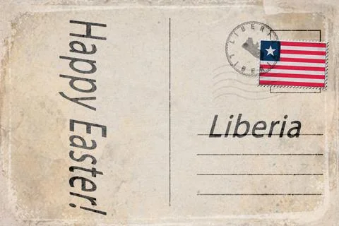 Liberia Easter Celebration Background Stock Illustration