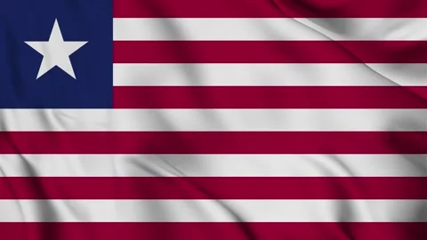 Liberia flag animation for background in 4k. Happy independence day Stock Footage 250368554