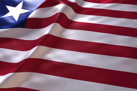 Liberia flag background Stock Illustration