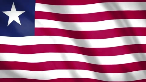 Liberia Flag  Stock Footage 188195286