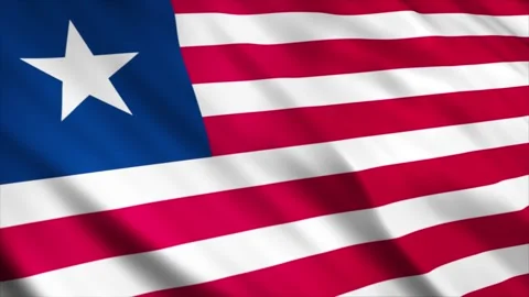 Liberia Flag Stock Footage 249032804