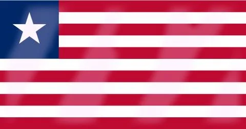 Liberia Flag Stock Illustration
