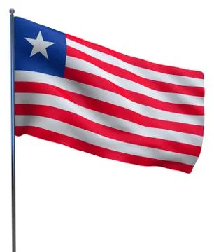 Liberia Flag Image Stock Illustration