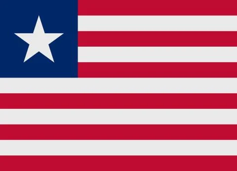 Liberia flag vector Иллюстрация