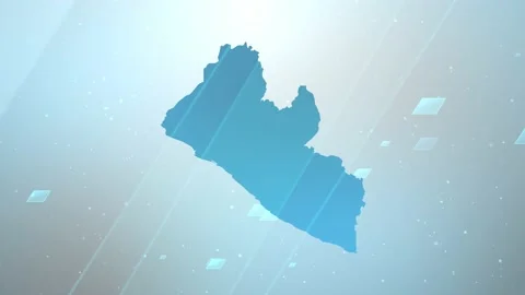 Liberia Map Background Stock Footage 197949112