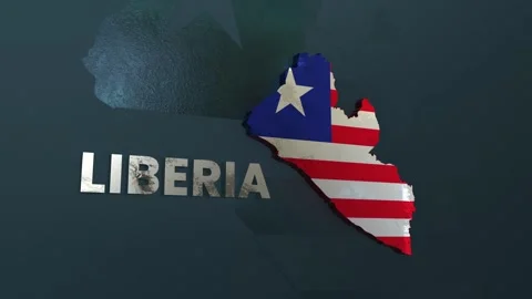 Liberia Map Stock Footage 279752144