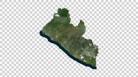 Liberia Map Stock Illustration