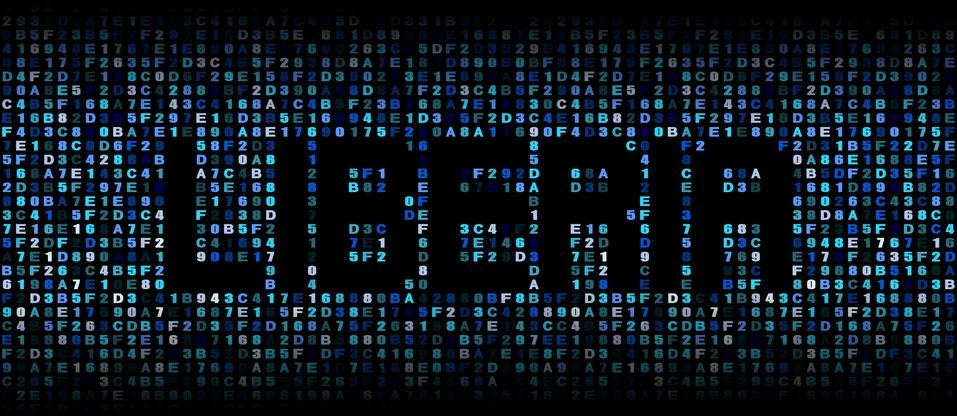 Liberia text on hex code illustration Stock-Illustration