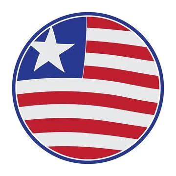 Liberian flag Stock Illustration