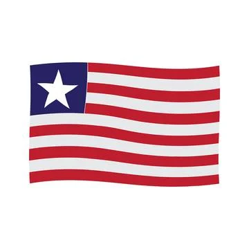 Liberian flag Stock Illustration