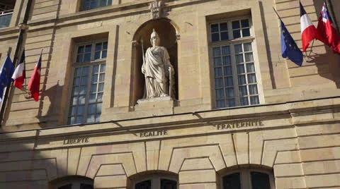 Liberte Egalite Fraternite 002 Stock Footage 26305933