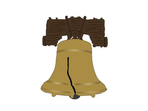 Liberty Bell Vector Illustration Stock Illustration