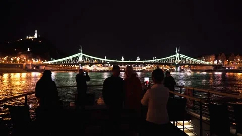 Liberty Bridge in Budapest Stock Footage 218113741