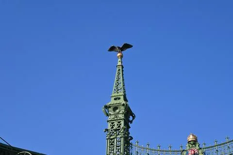 Liberty Bridge in Budapest 스톡 사진