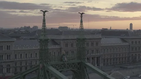 Liberty Bridge - Szabadság híd - Budapest Stock Footage 231904341
