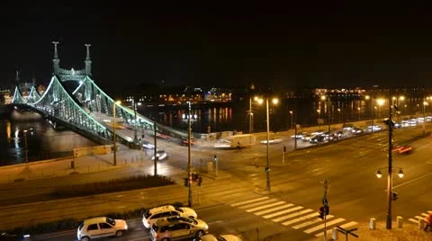 Liberty bridge2, Hungary Stock Footage 10787798