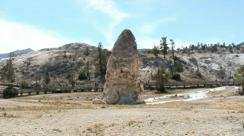 Liberty Cap (Yellowstone NP) Stock Footage 305061