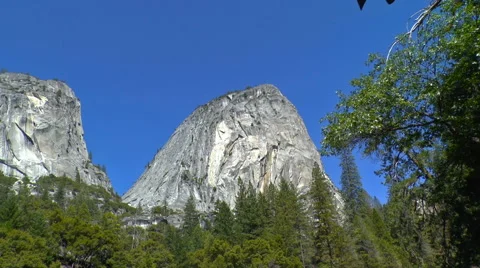 Liberty Cap in Yosemite Stock-Footage 65320045