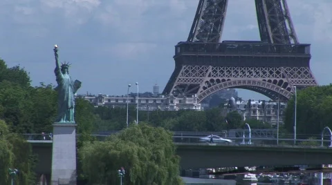 Liberty eiffel 02 Stock Footage 378561