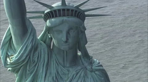 Liberty Island Statue of Liberty Stock Footage