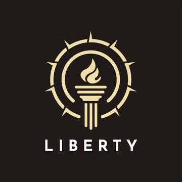 Liberty logo template Stock Illustration