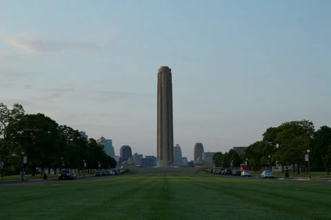 Liberty Memorial Tower Stock Footage 161333898