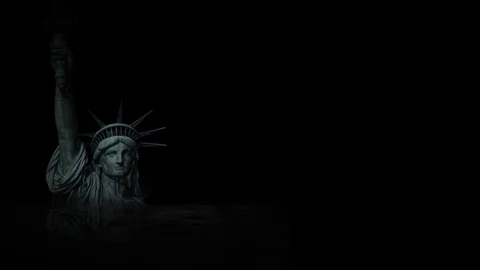 Liberty Sinking in the Night Background 4K Loop Stock Footage 83496875