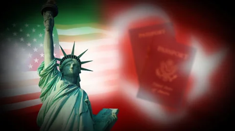 Liberty Statue Background Animation Stock Footage 32637762