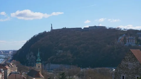 Liberty Statue on Citadella 스톡 동영상 129085597