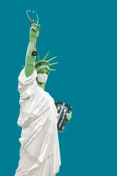 Liberty statue Stock Illustration