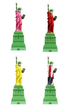 Liberty statue Stock Illustration