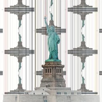 Liberty statue Stock Illustration