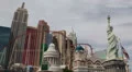 Liberty Statue, New York New York Hotel Casino, Las Vegas Strip Boulevard by day HD Footage