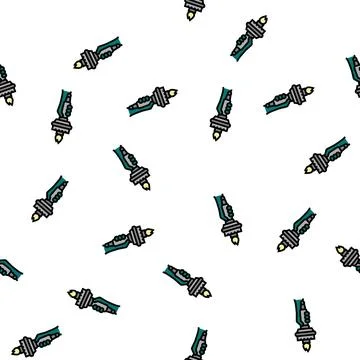 Liberty statue vector seamless pattern Stock Illustration