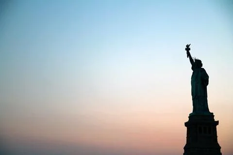 Liberty sunset Foto stock