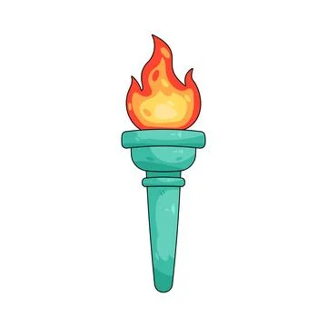 Liberty torch Stock Illustration