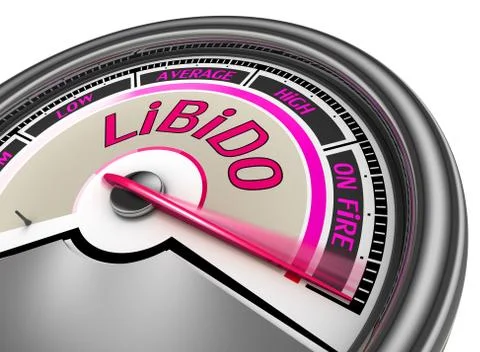 Libido conceptual meter indicate maximum Stock Illustration