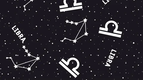 Libra - Animated zodiac Stock Footage 151385732