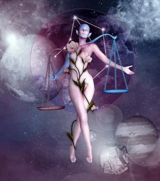 Libra astrological sign Stock Illustration