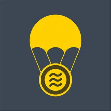 Libra coin flat vector.logo finance Stock Illustration