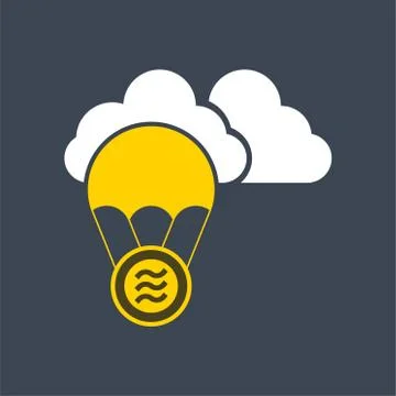 Libra coin flat vector.logo finance business concept Stock Illustration