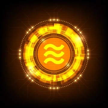 Libra coin 스톡 일러스트